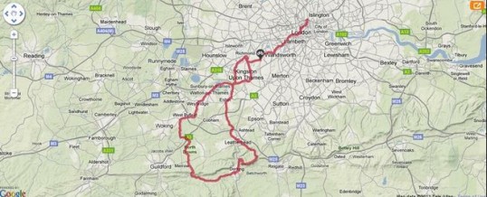 AquAid Surrey supports Radio Marsden Sponsored Cycle Ride 2013
